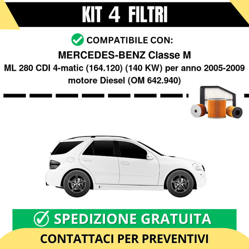 Kit filtri tagliando per - kit, 4